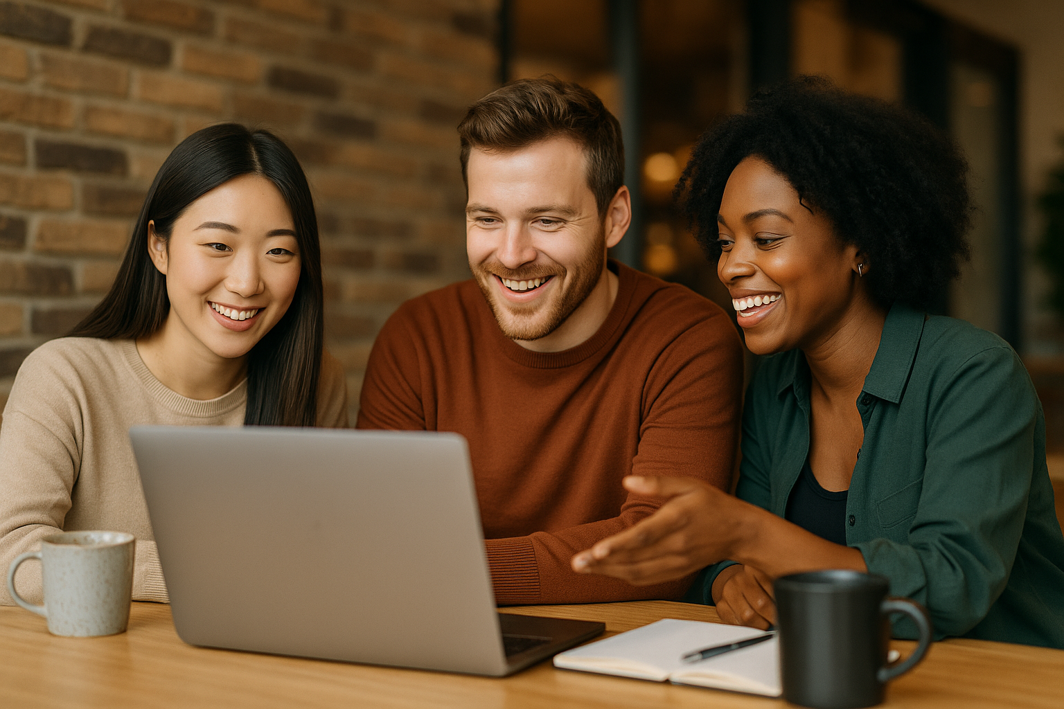 Science students discuss TableTop Science labs.